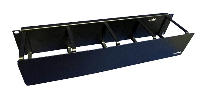 Leviton 4925C-BCM, Horizontal Patch Cord Organizer Rack/Wall Mount, 2RU - NEW