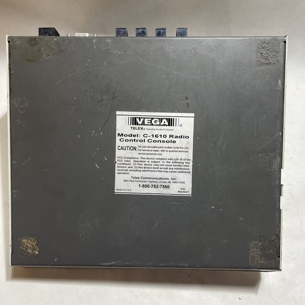 Telex Vega C-1616 Analog Radio Control Console