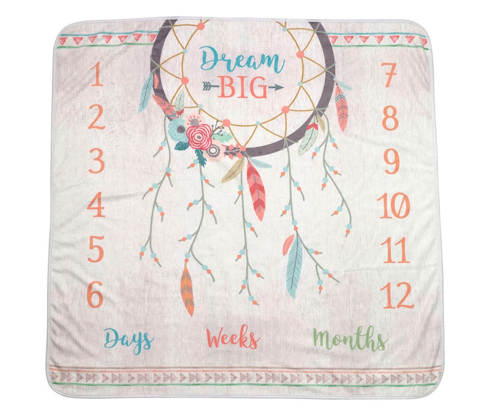 "Dream Big" Boho Baby Blanket