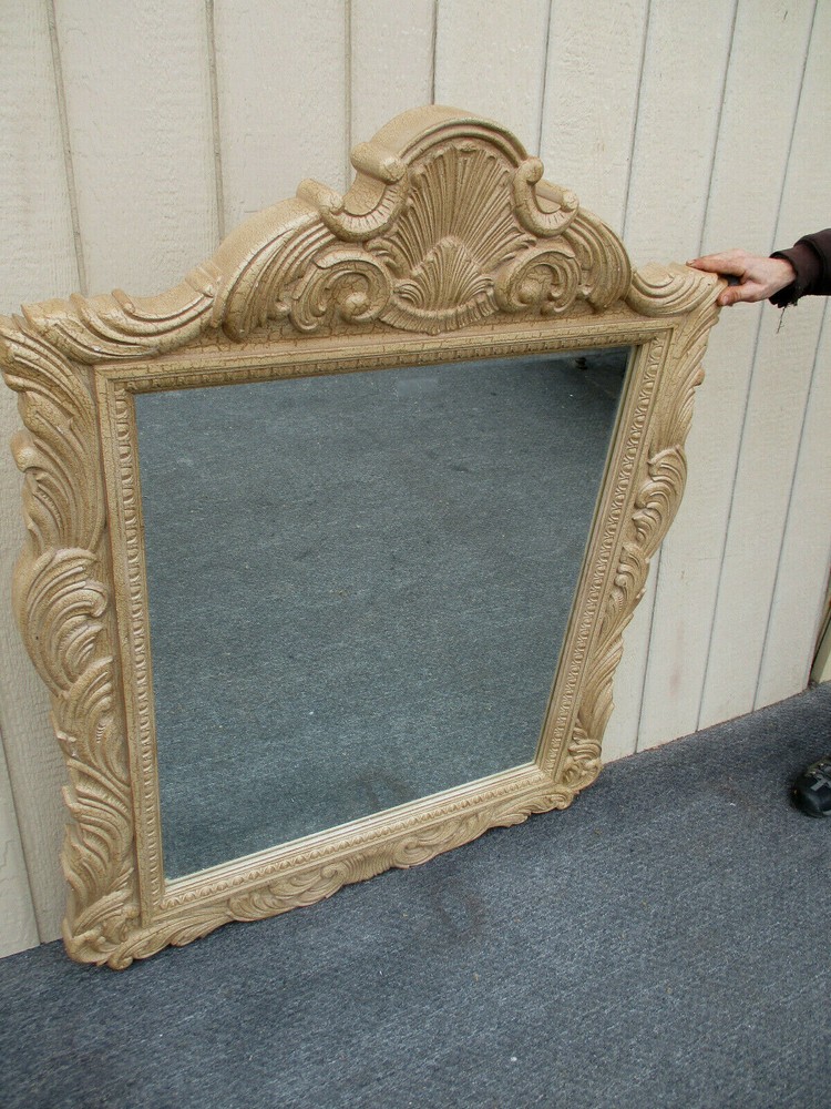 62937 Large Decorator Shell Top Mirror 45 x 57