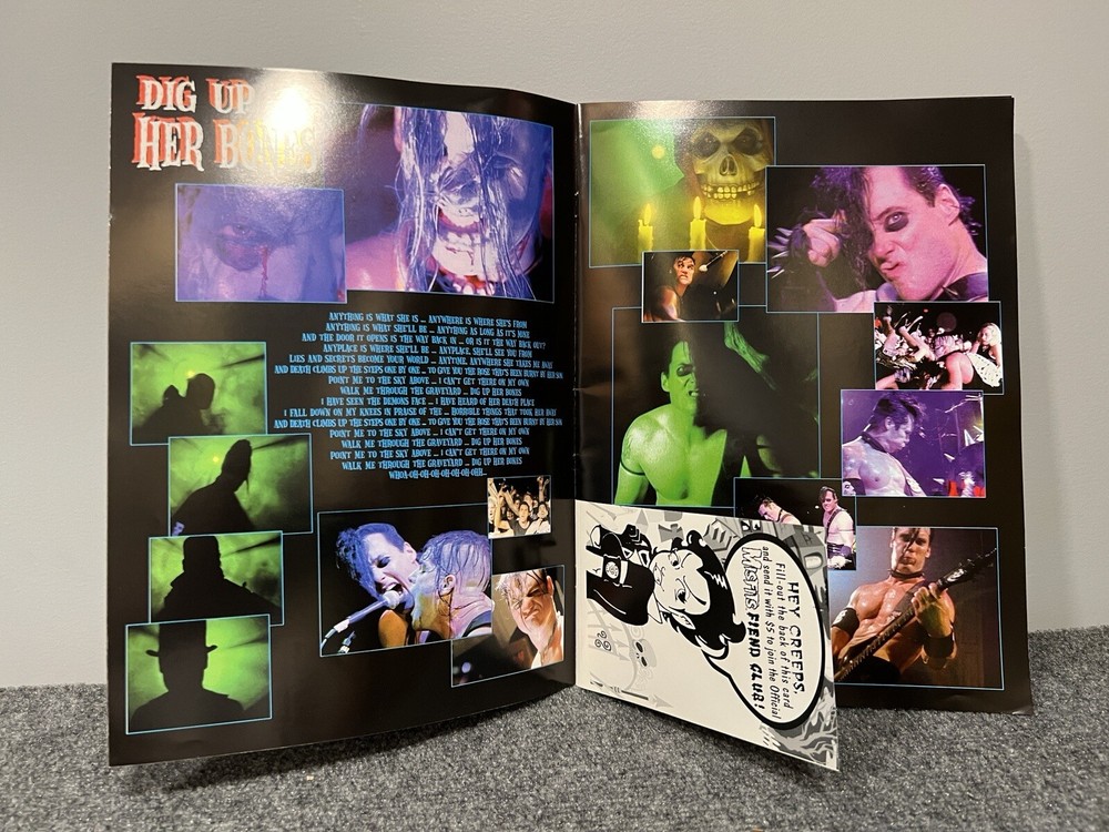 Misfits Autographed Evil Live Tour Program Book Volume 1 1998 Rare Signed