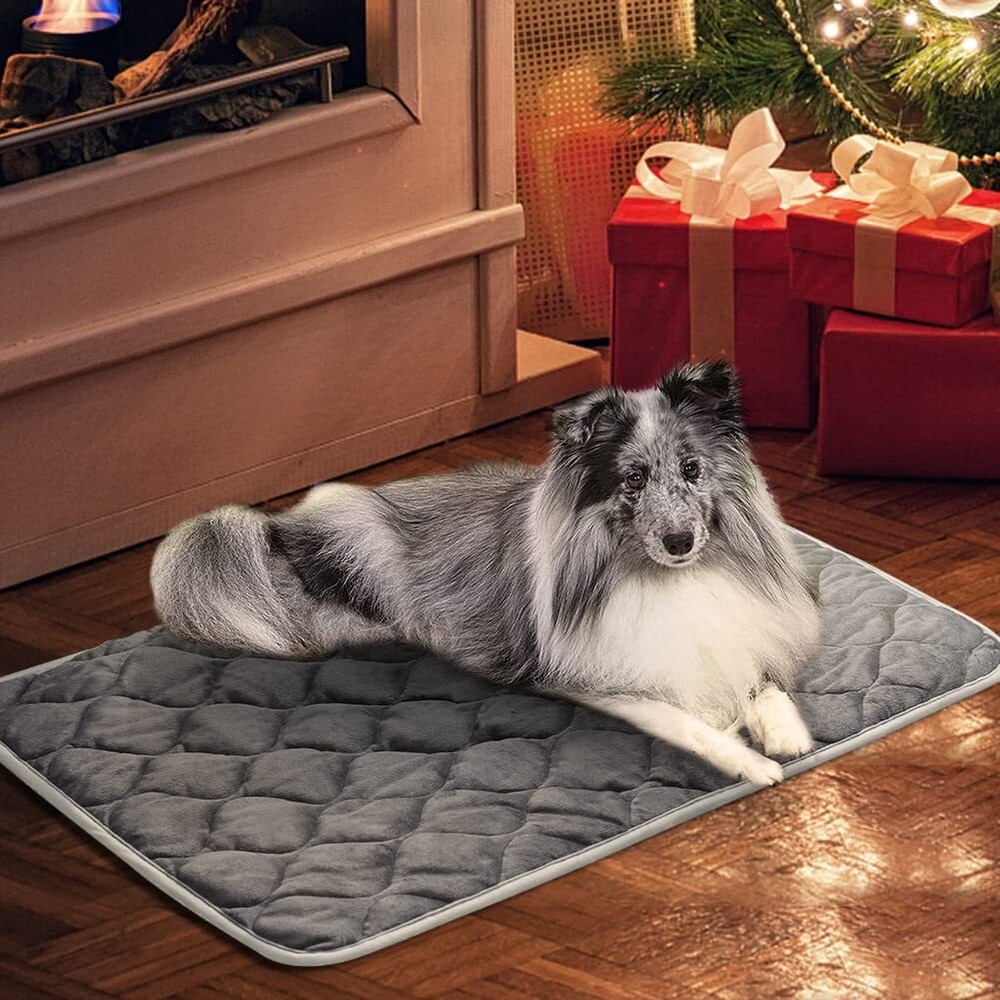 Self Warming Cat Bed Self Heating Cat Mat Thermal Pet Bed Mat Self-Warming Do...