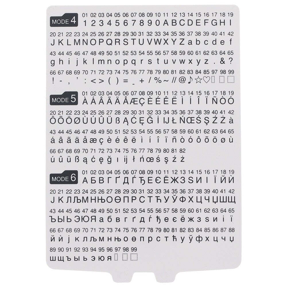 Stitch Chart, Janome