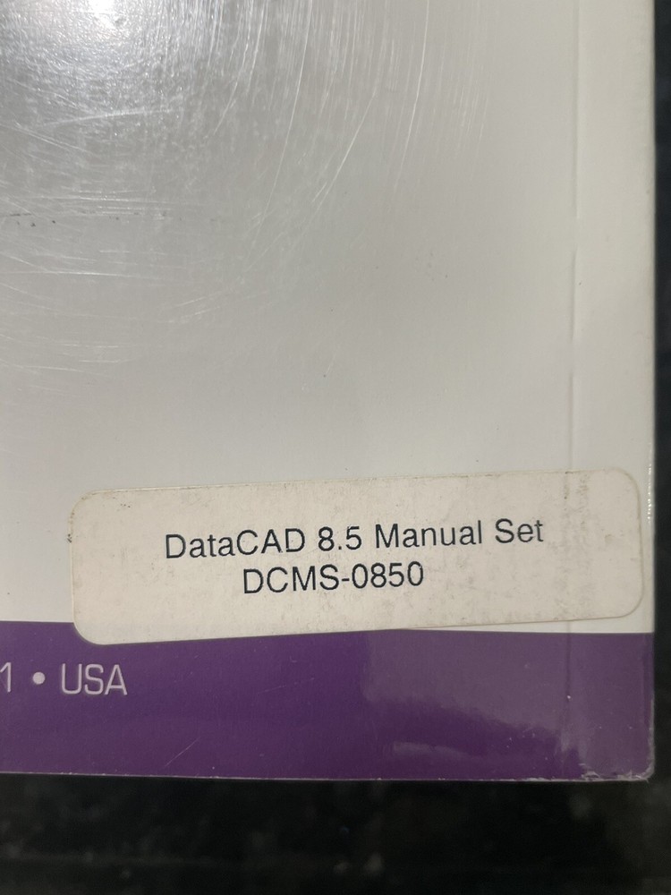 DataCAD 8.5 Manual Set Visual Reality Reference and User Manual Books Sealed