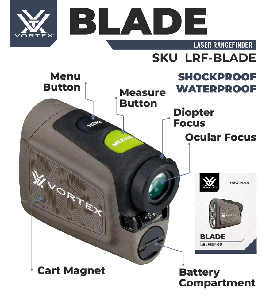Vortex Optics Blade 6x21 Golf Laser Rangefinder
