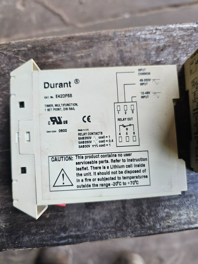 (2) Eaton Durant E42DP55 Multifunction Timer Units