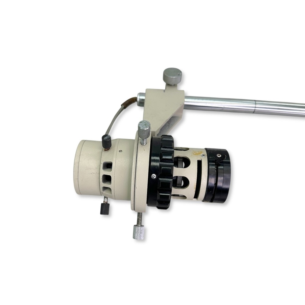 Vintage Leitz Zeiss Style Microscope Illuminator Light Head w/ Adjustable Mount