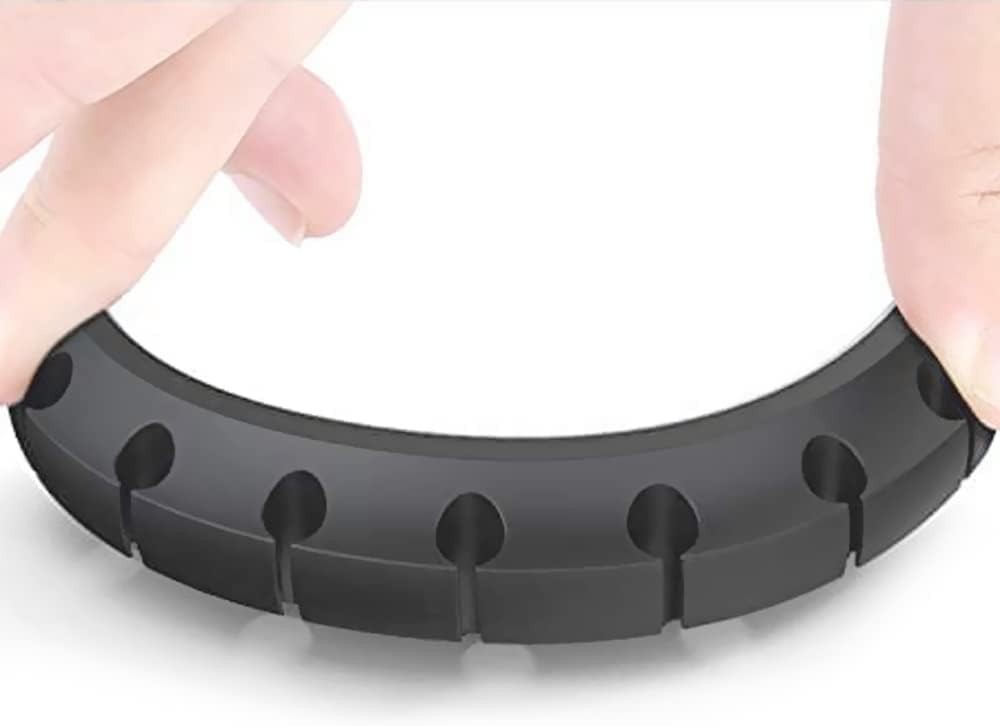 3-Pack Modern Silicone Cable Holder Clips for Desktop or Nightstand Use