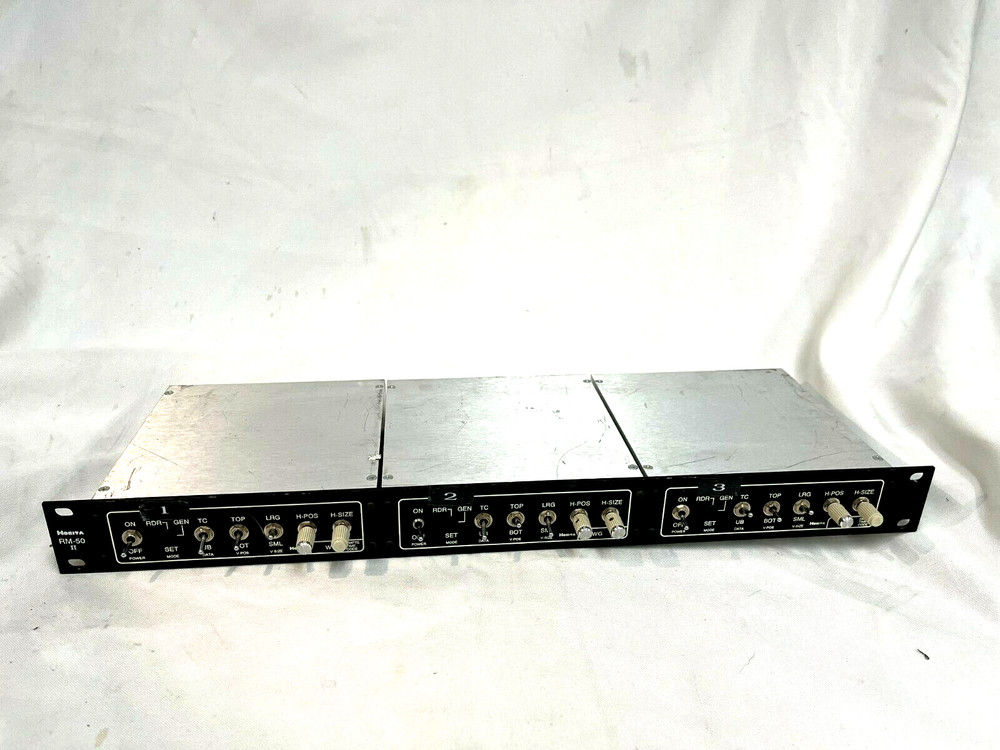 3 Horita RM-50 II Sync Generators On Rack