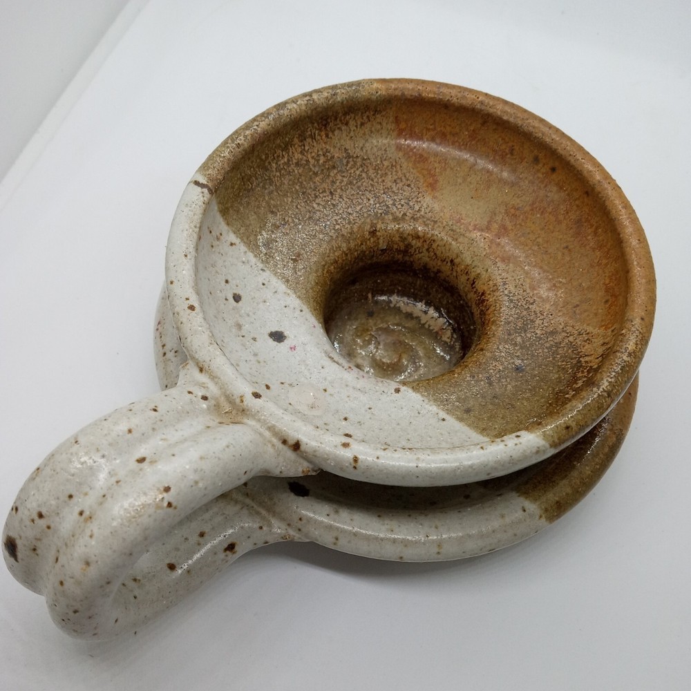 Handmade Studio Art Pottery Candlestick