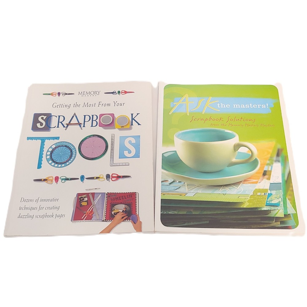 2 Memory Makers SCRAPBOOKING Books. Ask The Masters! & Getting the Most from...