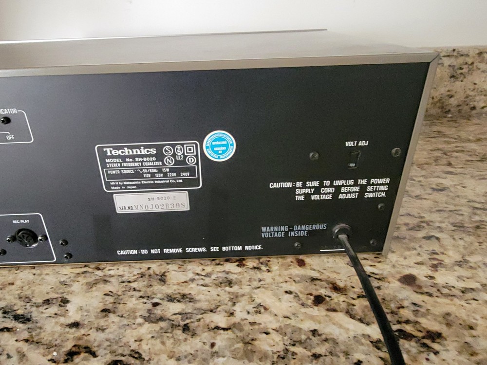 TECHNICS SH-8020 Stereo Frequency Equalizer Service, 12 Band EQ Multi Voltage