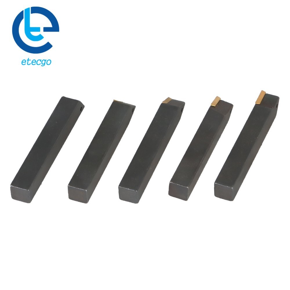 Carbide Indexable Turning Tool Bit With Carbide Inserts 5 PACK 3/8"