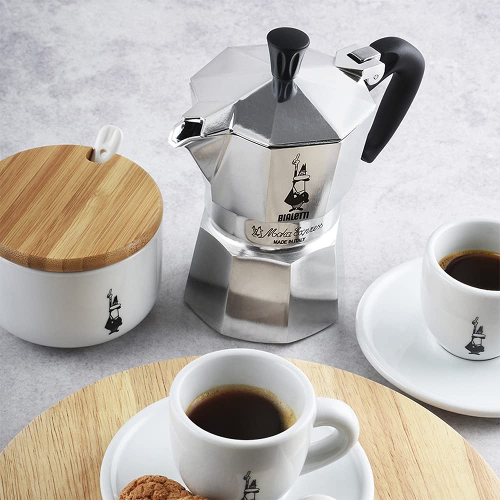 Moka Express Export Espresso Maker,90 ml, Silver