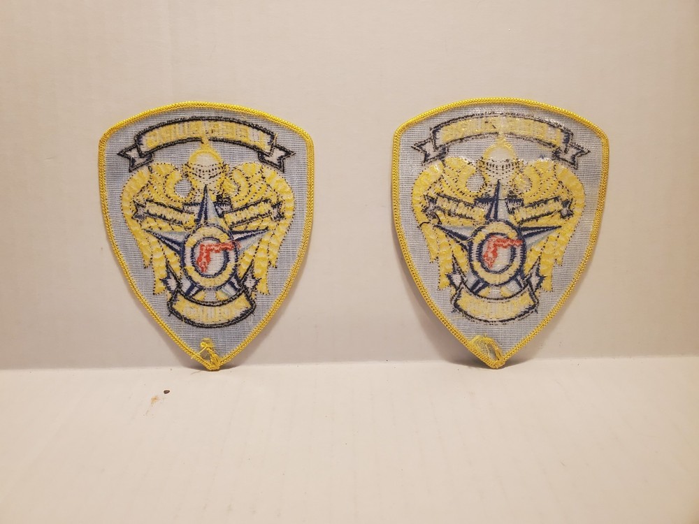 2 Florida Leeburg Police Patch New