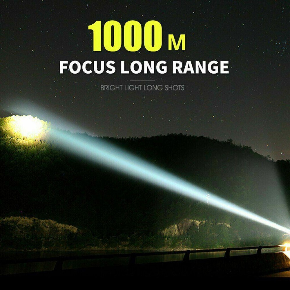 Super Bright Powerful Flashlight XHP70.2 Rechargeable Zoom Torch