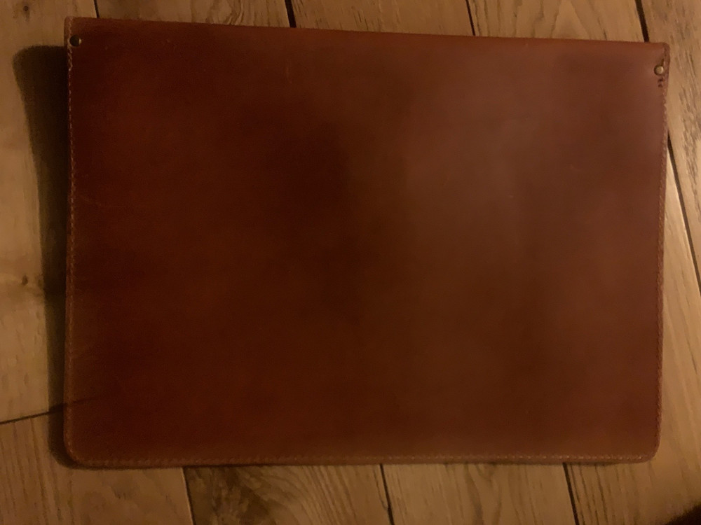 vintage leather document holder