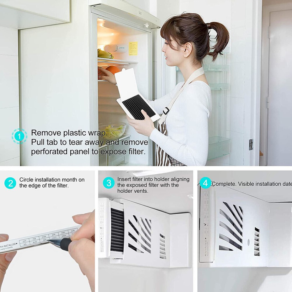 6-Pack Refrigerator Air Filter Replacement for Frigidaire & Electrolux EAFCBF