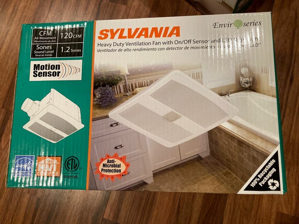 Sylvania E12012SNLS, 120 CFM, Sensor And "LED" Nightlight