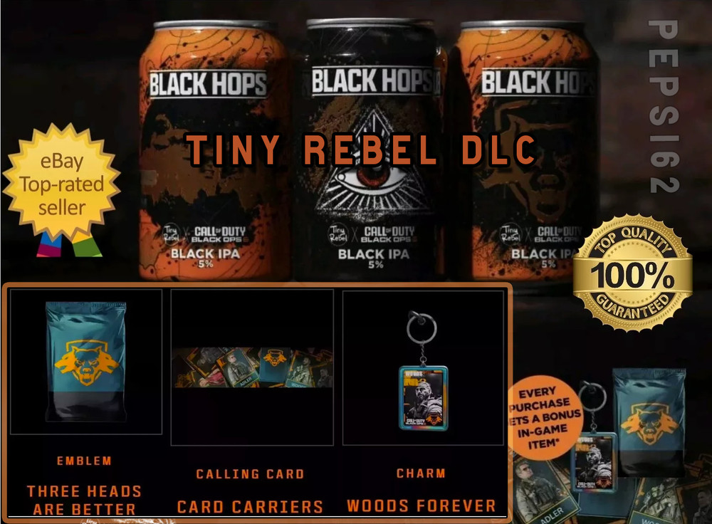 RARE! COD CALL OF DUTY BLACK OPS 6  TINY REBEL BUNDLE (3 Items) 🔥 Global