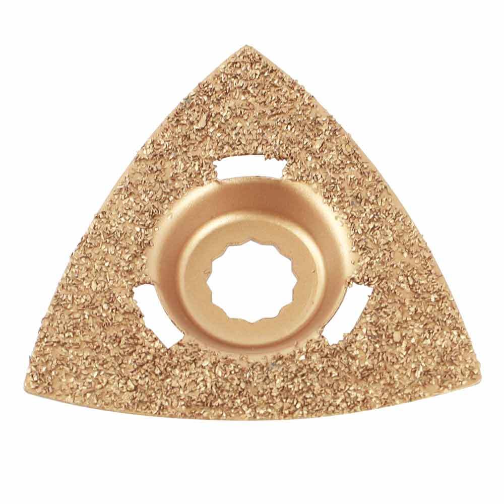 80mm Triangular Carbide RASP, 8mm Offset Mount Fits Fein Multimaster, Rockwell