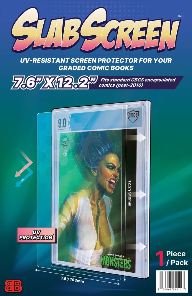 10-Pack CGC SlabScreen UV Protector for Graded Comic Book Slabs