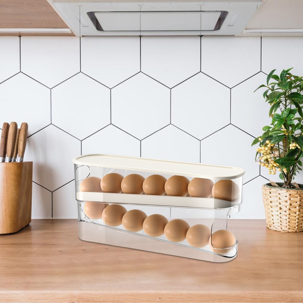 Egg Organizer For Refrigerator Large Capacity Egg Rack Holder Fridge