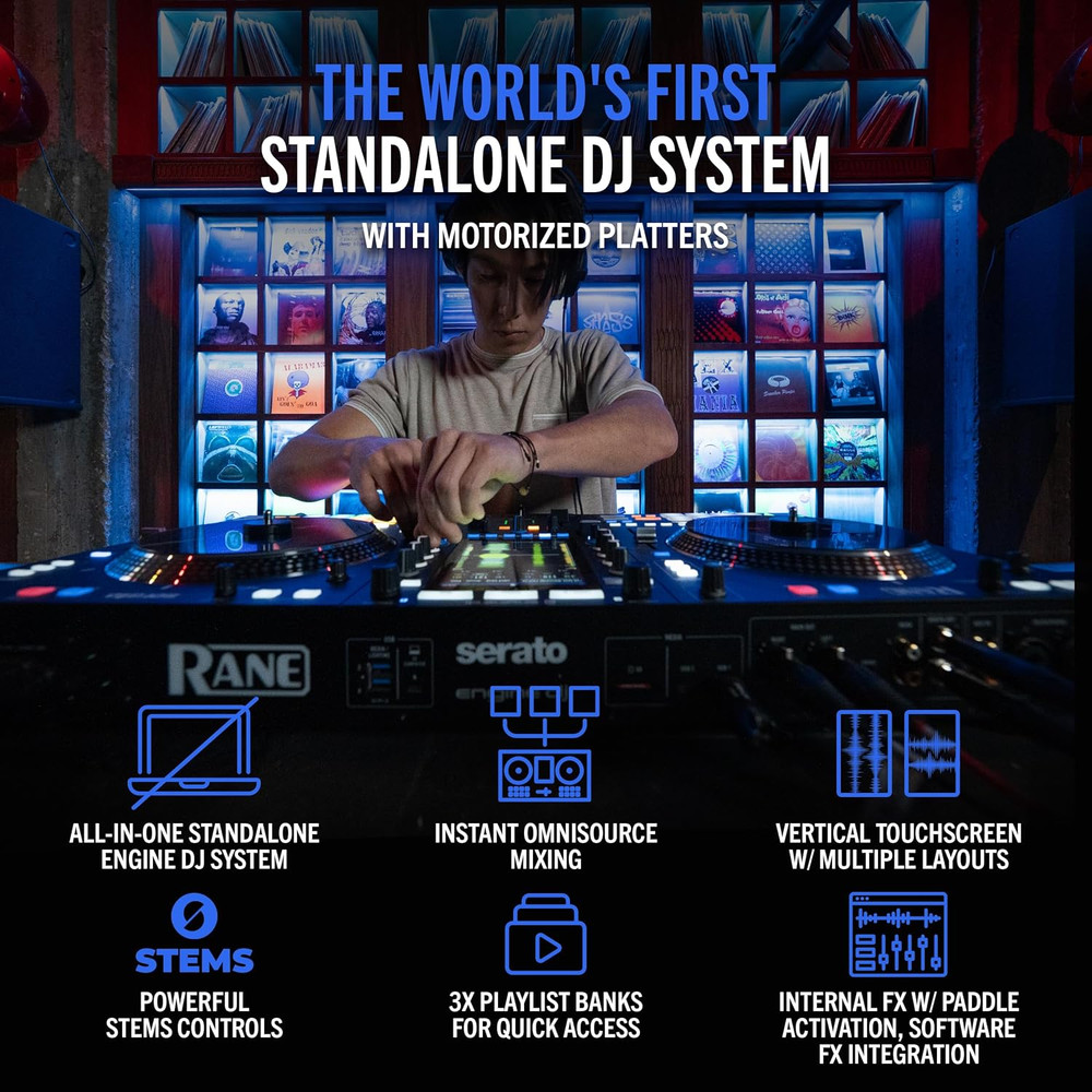 SYSTEM ONE All-In-One Standalone Motorized DJ Controller with Engine DJ OS, Seam
