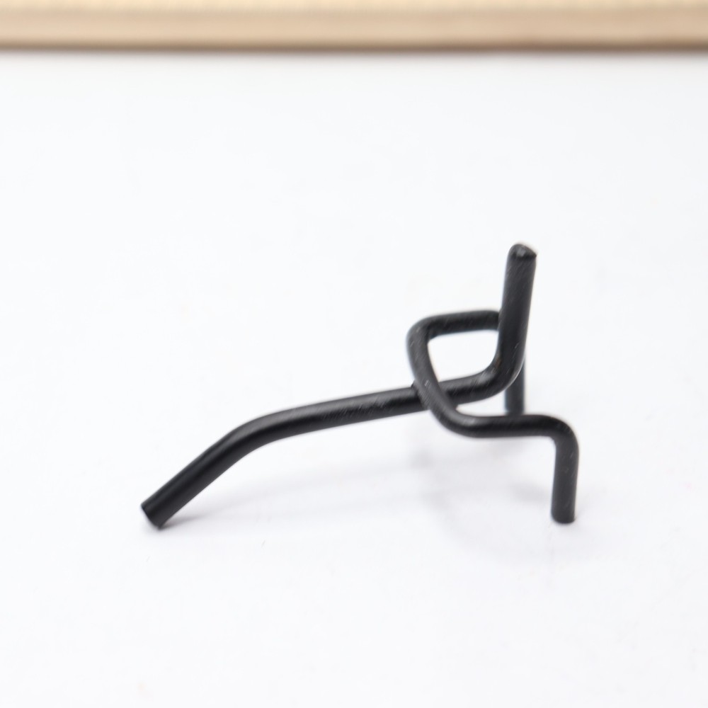(50-Pk) Wall Pegboard Hooks Plastic Black