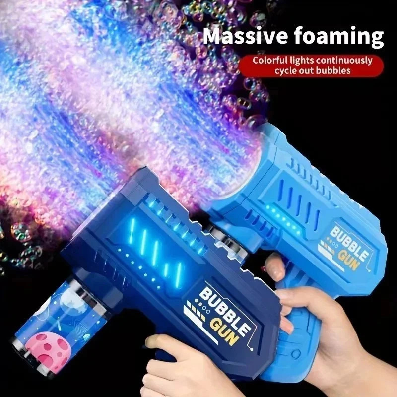 Fully Automatic Bubble Gun Rocket Bubbles Machine Automatic Blower with Bubble