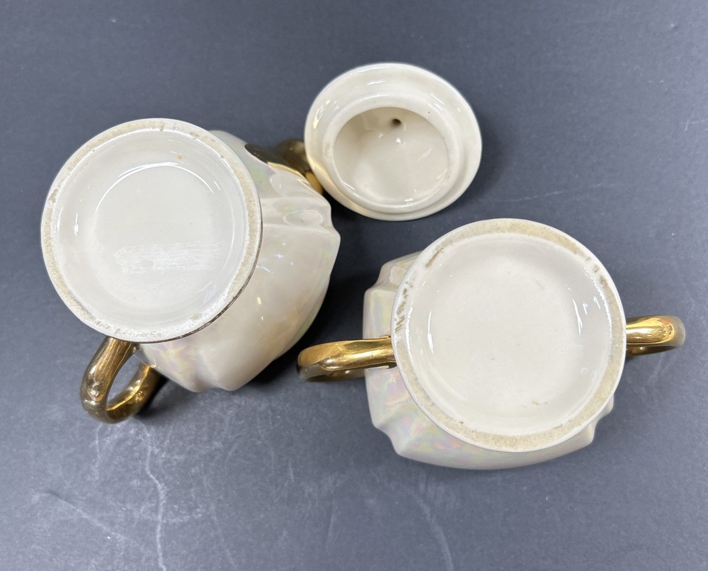 Lusterware Cream & Sugar
