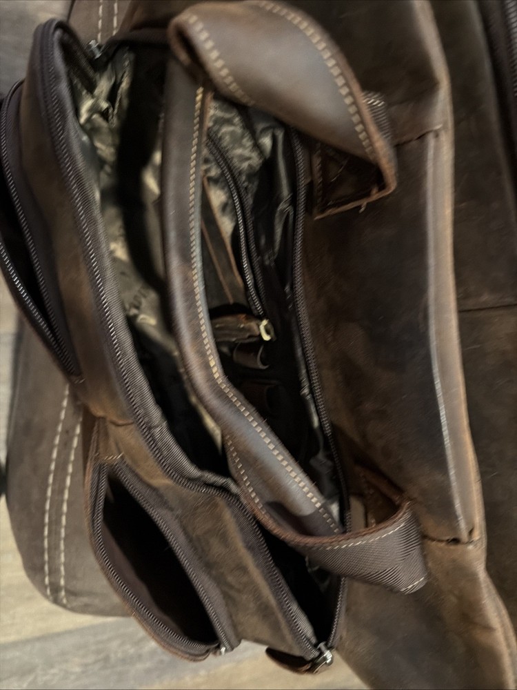 Tiding Leather Messenger Bag