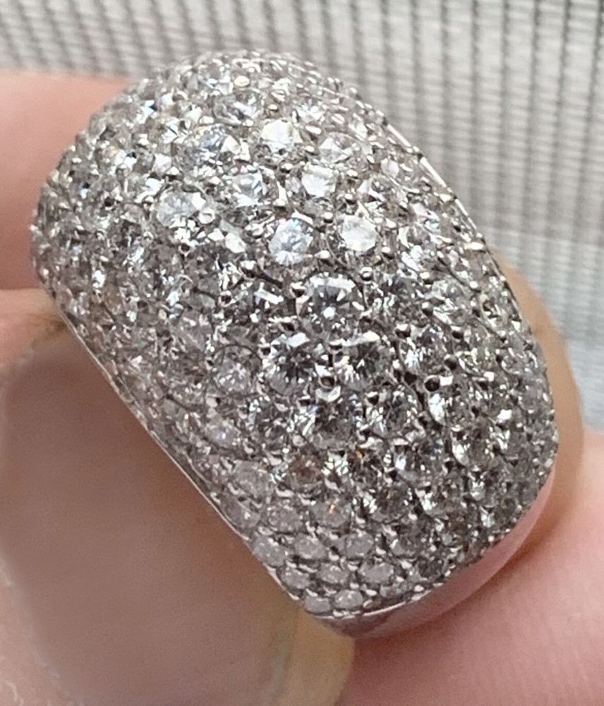 6.50 Ct. TW Micro Pave Round Diamond Anniversary Ring