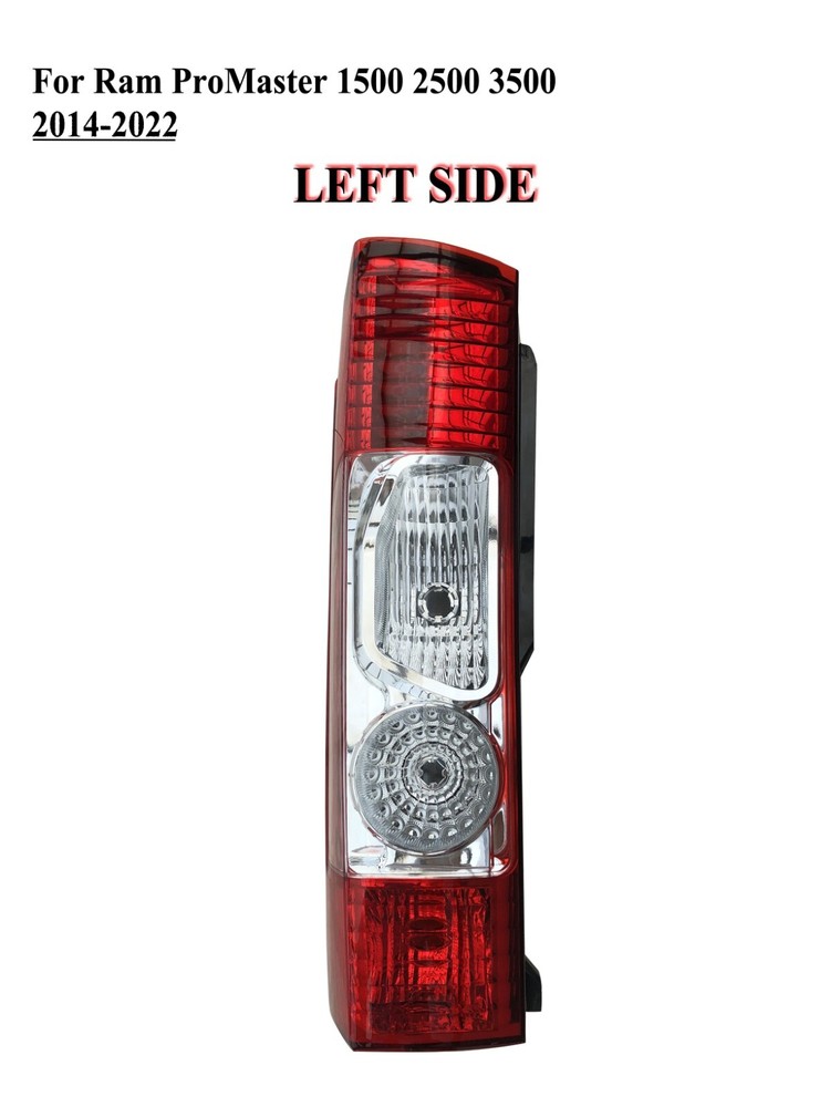 Driver Left Side Rear Tail Light for 2010-2022 RAM Promaster 1500 2500 3500