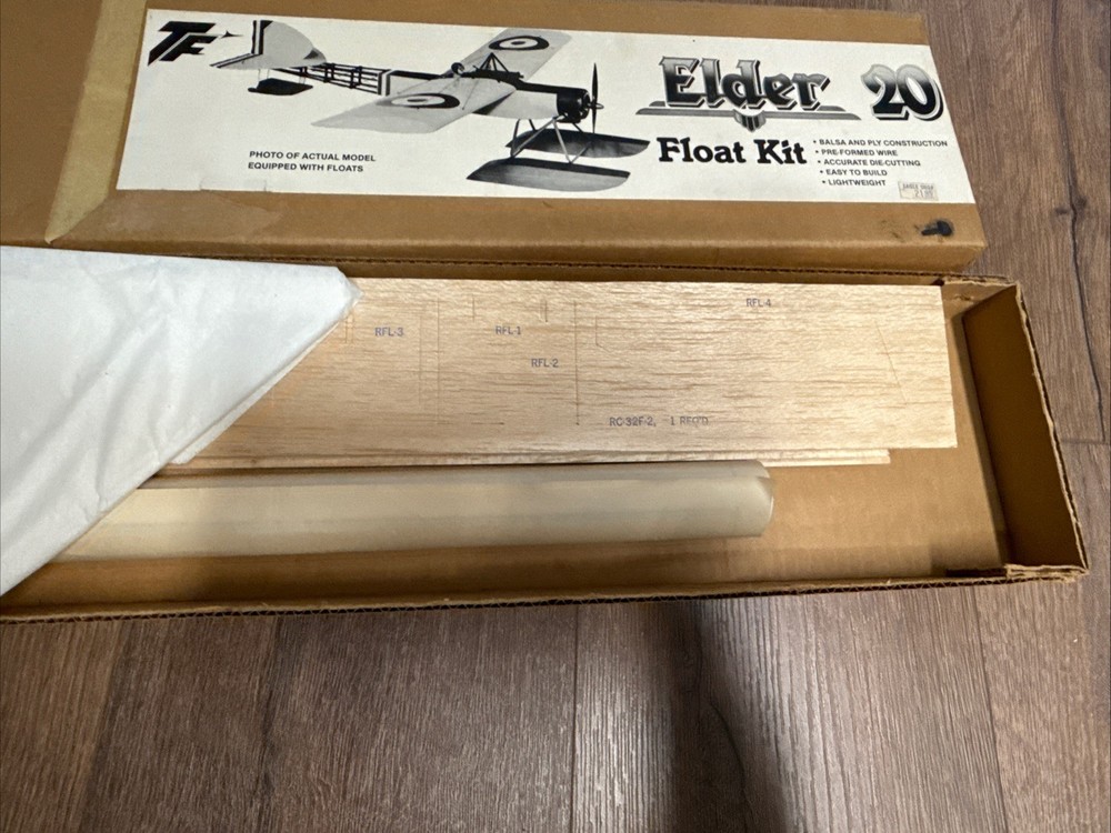 Top Flite ELDER 20 Float Kit New Open Box RC-32F