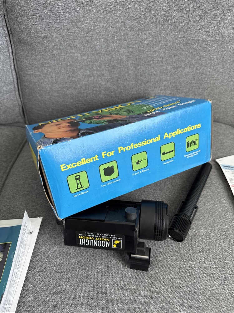Moonlight Night Vision 1400 Select Tested/Works Includes Case And Manuals