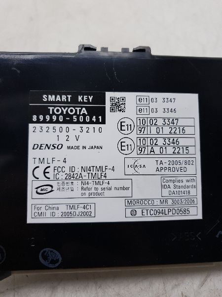 07-08 LEXUS LS460 THEFT-LOCKING SECURITY CONTROL MODULE ECM ASSEMBLY