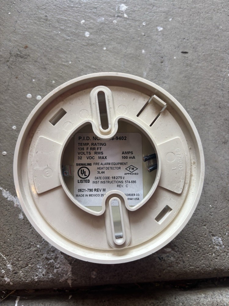 Simplex Heat Detector Head Model 4098-9402