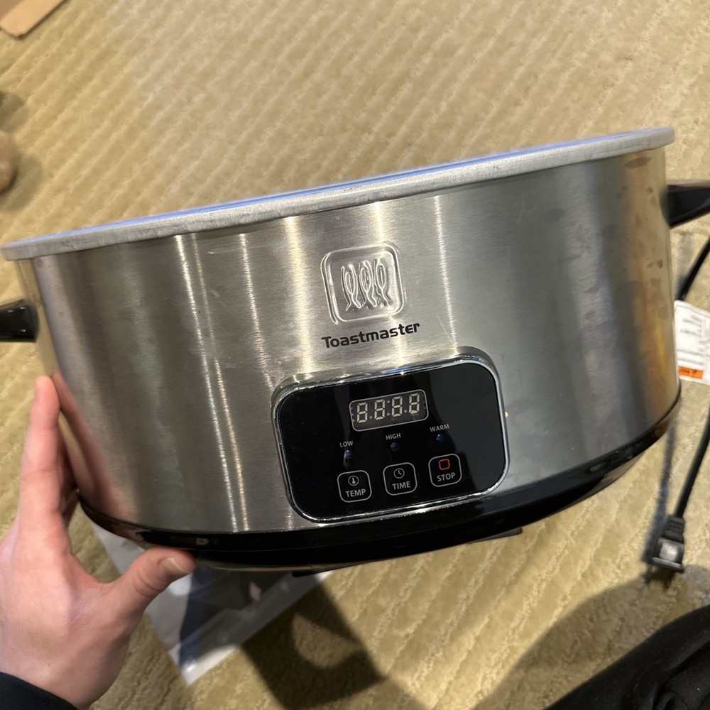 Toastmaster 7 Quart Digital Slow Cooker Silver | Model TM-704SC **BASE ONLY**