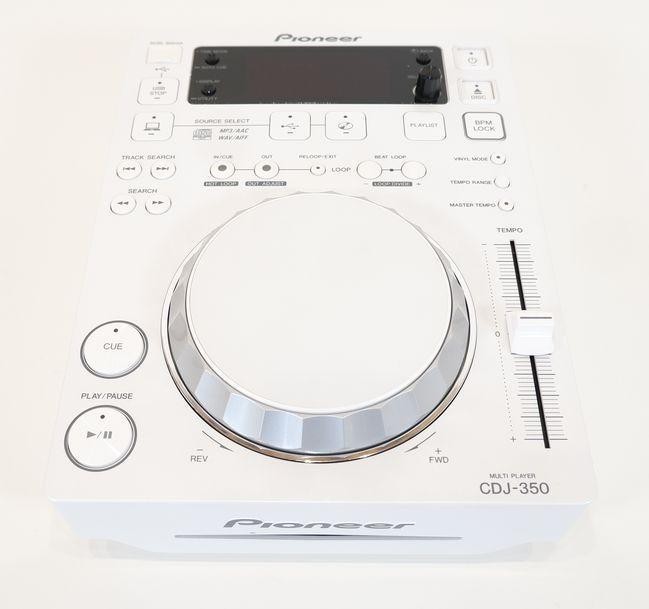 Pioneer DJ CDJ‑350 white Compact DJ Multi Player Operation confirmed