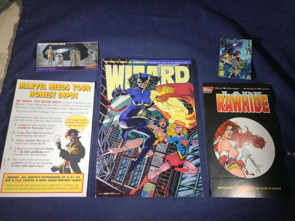 K1-60 WIZARD COMIC BOOK - GUIDE TO COMICS INDUSTRY - PLUS BONUS ITEMS - AUG 95