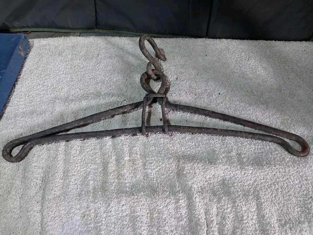 Antique Fireplace Trammel Hand Forged