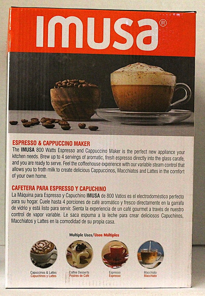 Imusa Espresso & Cappuccino Maker