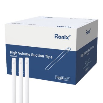 High Volume Suction Tips, Vented, 1000/Case