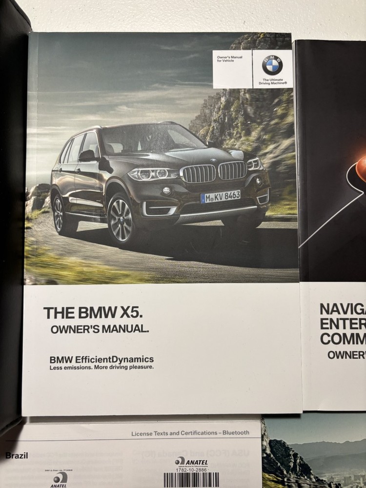 2015 BMW X5 Owners Manual OEM Complete Set