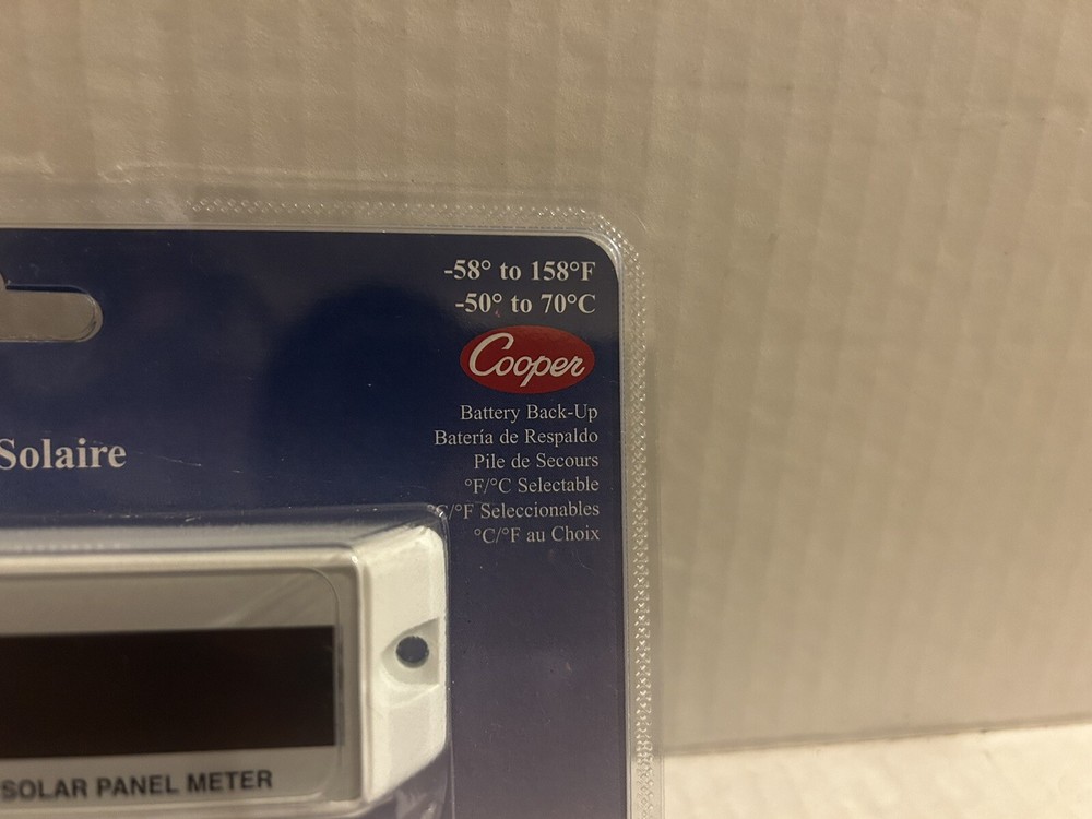 Cooper SP160 Digital Solar Panel Meter