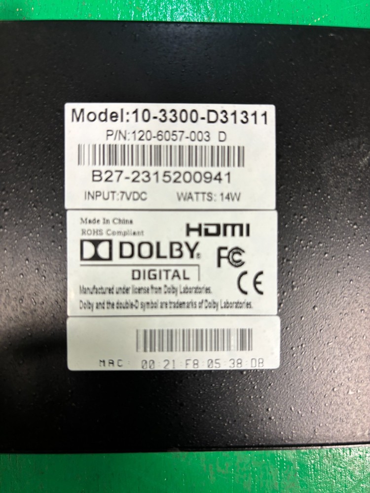 ENSEO IP TV DECODER MODEL 10-3300-D31311