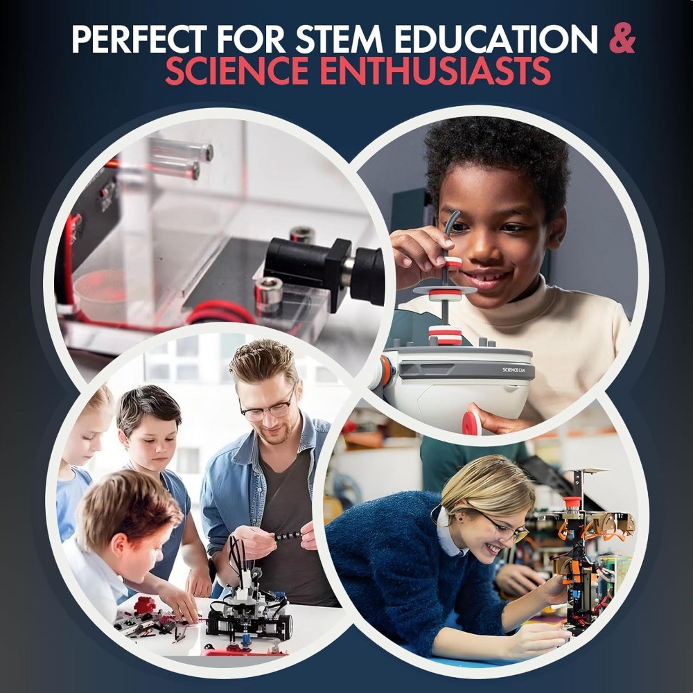 High-Tech Electromagnetic Coil Accelerator STEM Toy & Physics Experiment Kit