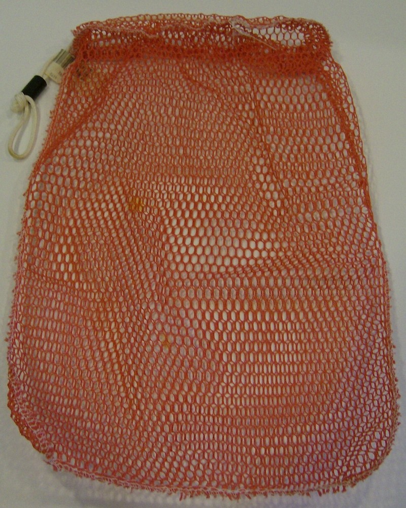 Mesh Draw String Bag - 9" x 15" - Red or Blue
