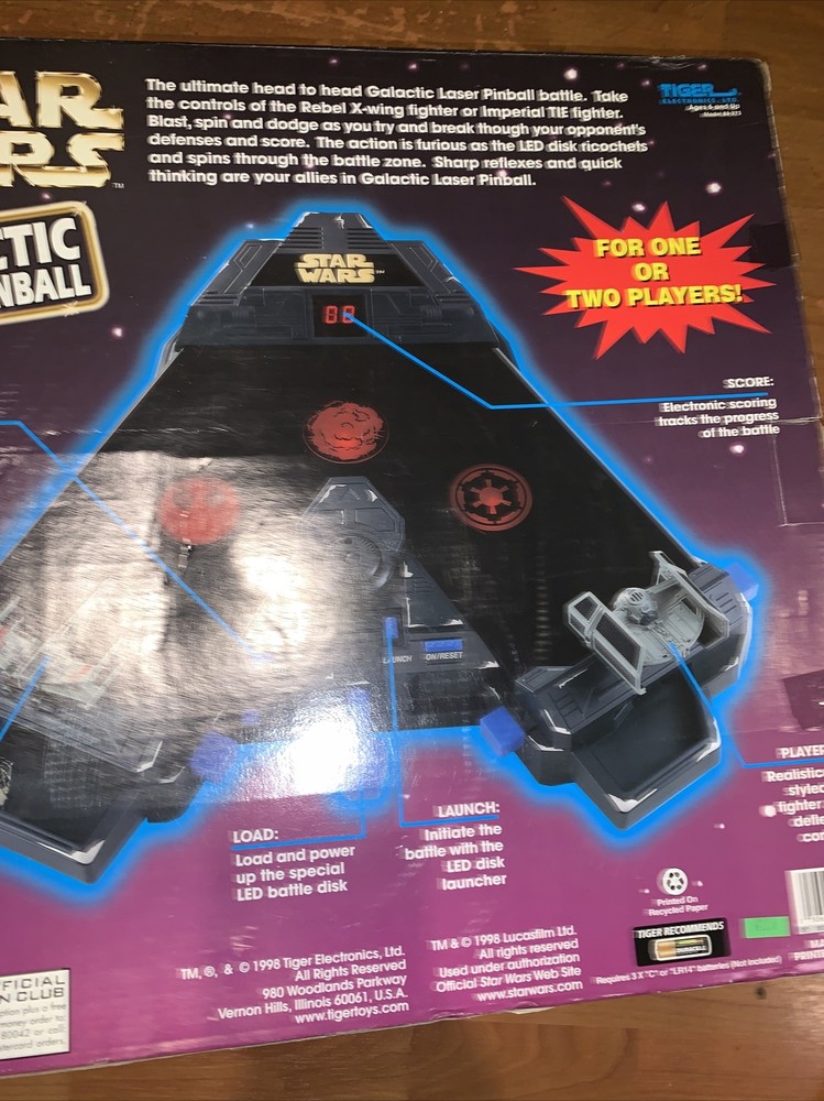 star wars Galactic laser pinball game
